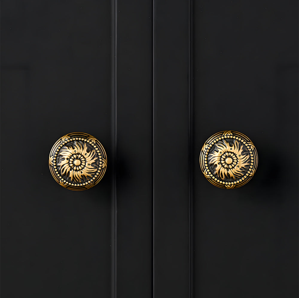 European Style Classical Brass Cabinet Door Handles