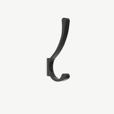 Wall Mount Black Coat and Backpack Single Hook