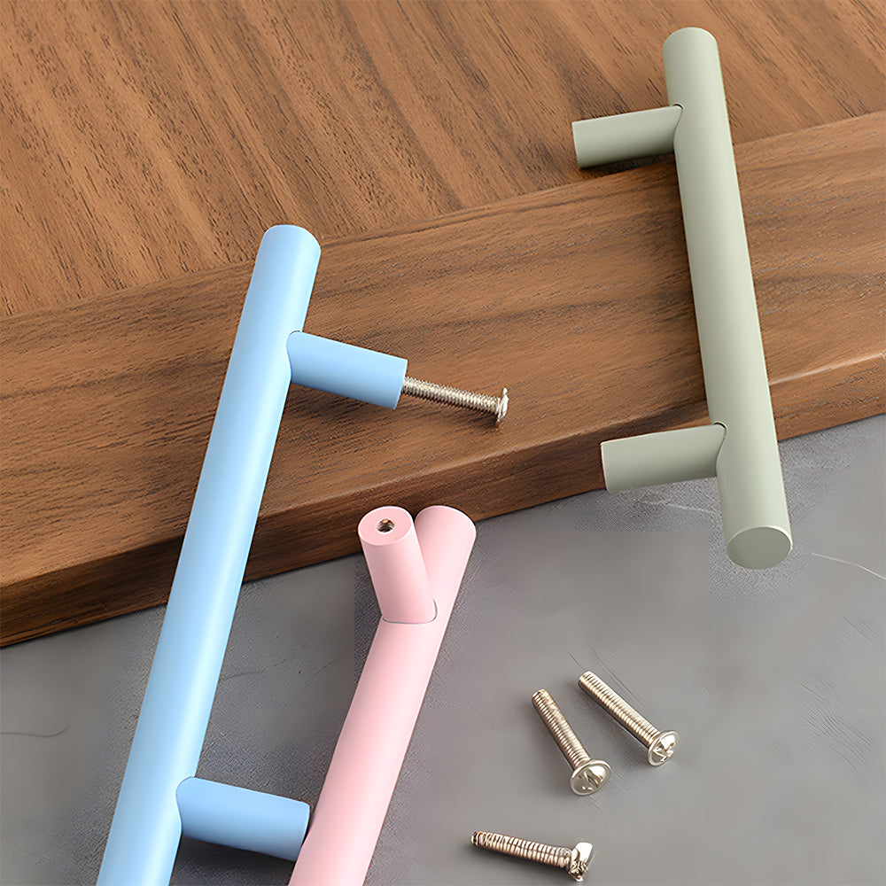 Colored Aluminum Alloy Simple Cabinet Drawer Handle
