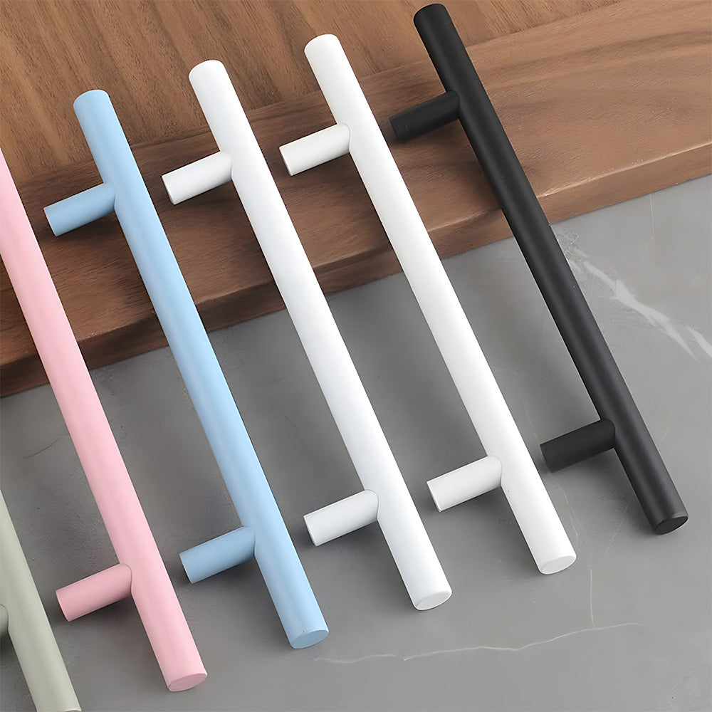 Colored Aluminum Alloy Simple Cabinet Drawer Handle