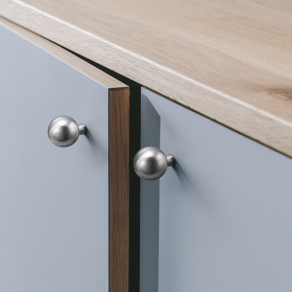 Elegant Simple Nickel Brushed Cabinet Door Drawer Handles