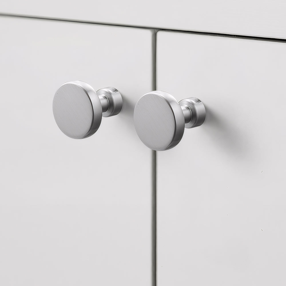 Elegant Simple Nickel Brushed Cabinet Door Drawer Handles