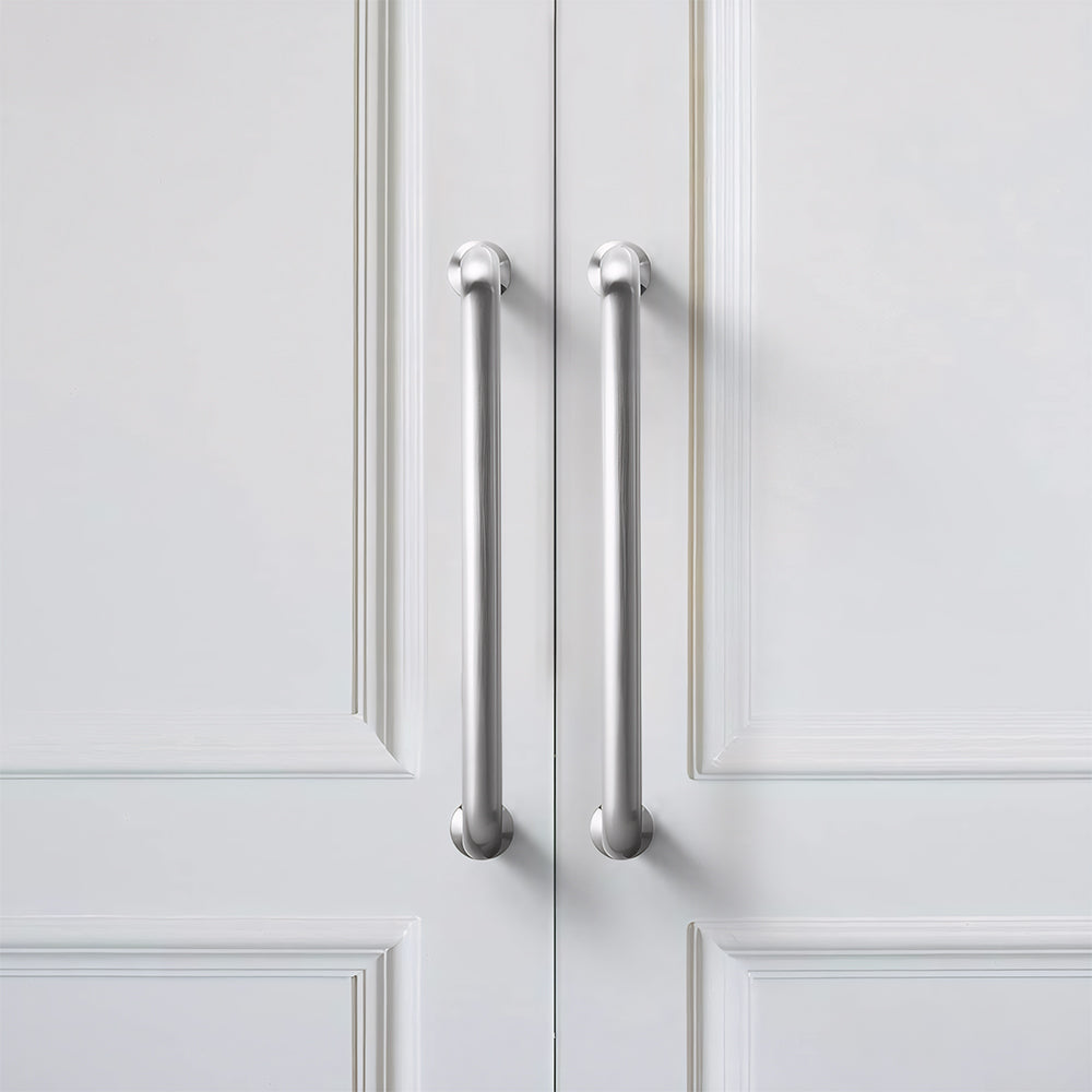 Elegant Simple Nickel Brushed Cabinet Door Drawer Handles