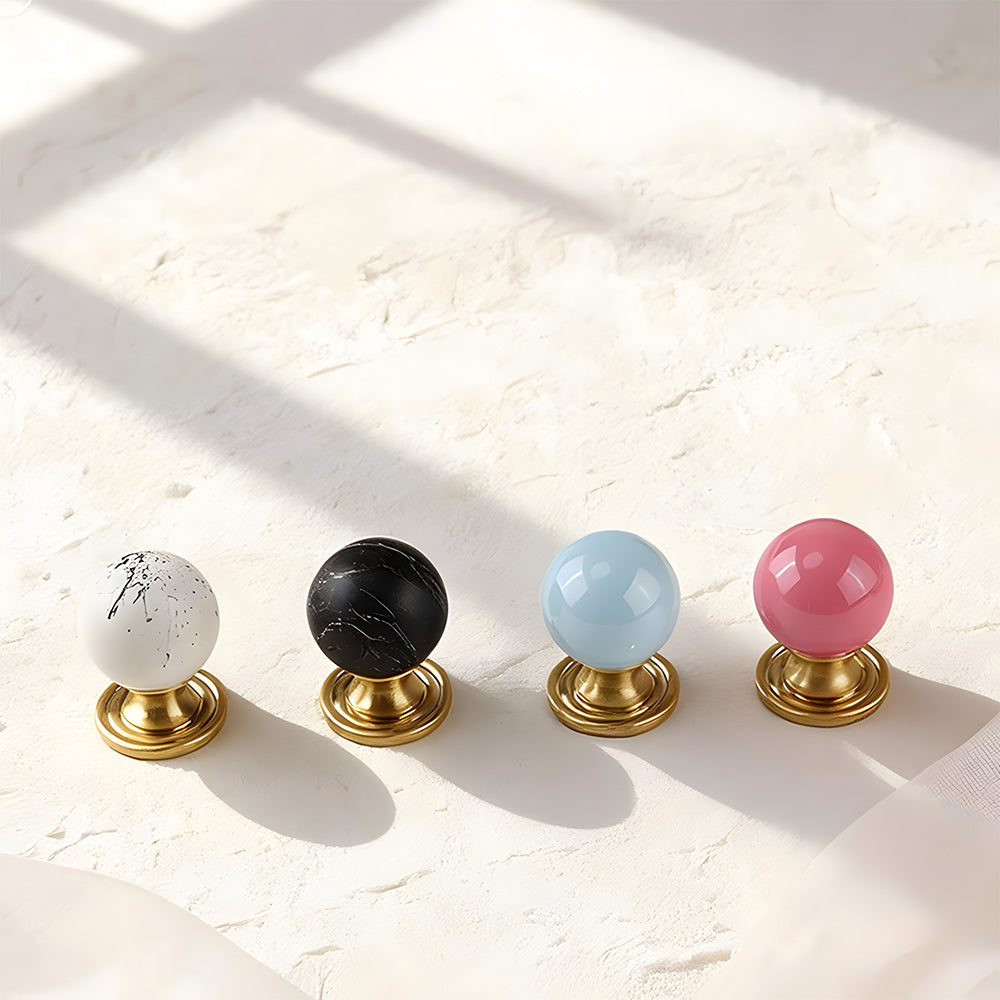 Creative Brass Ball Cabinet Drawer Knobs
