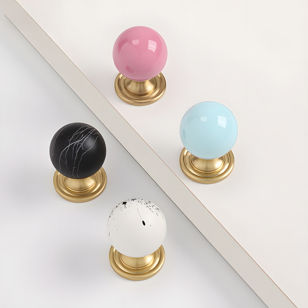 Creative Brass Ball Cabinet Drawer Knobs