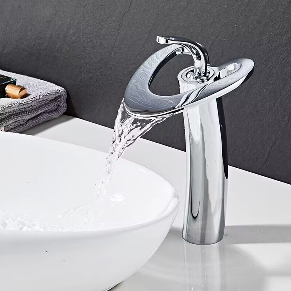 Creative Loop Solid Brass Single Lever Bathroom Mixer Tap