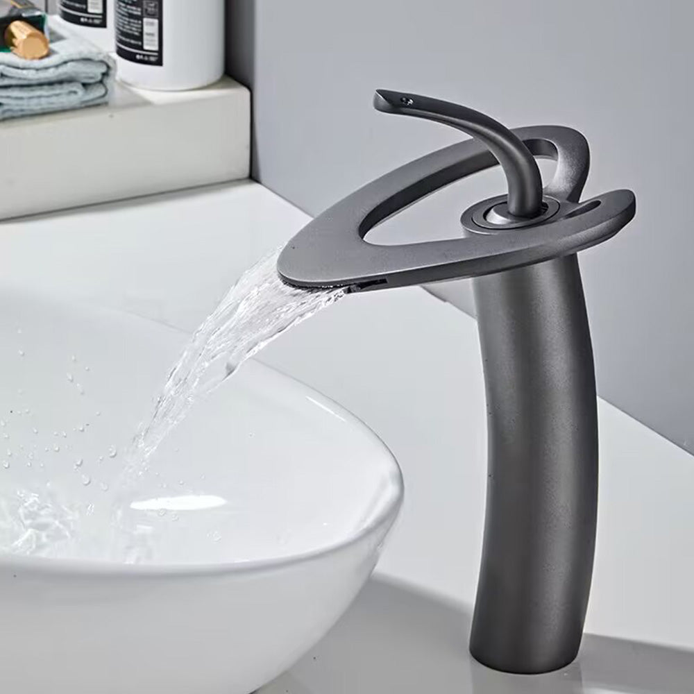 Creative Loop Solid Brass Single Lever Bathroom Mixer Tap