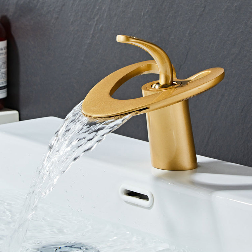 Creative Loop Solid Brass Single Lever Bathroom Mixer Tap