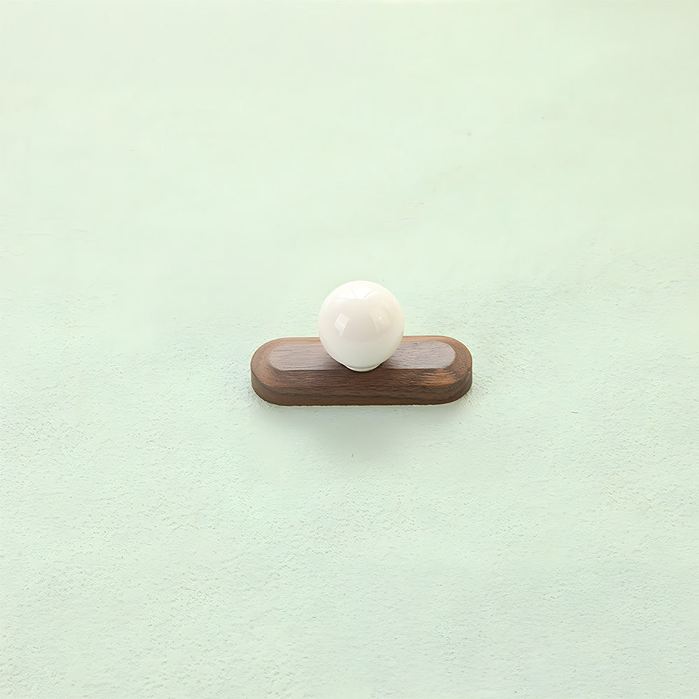 Playful Wooden Cabinet Handles with Sphere Ball Knobs