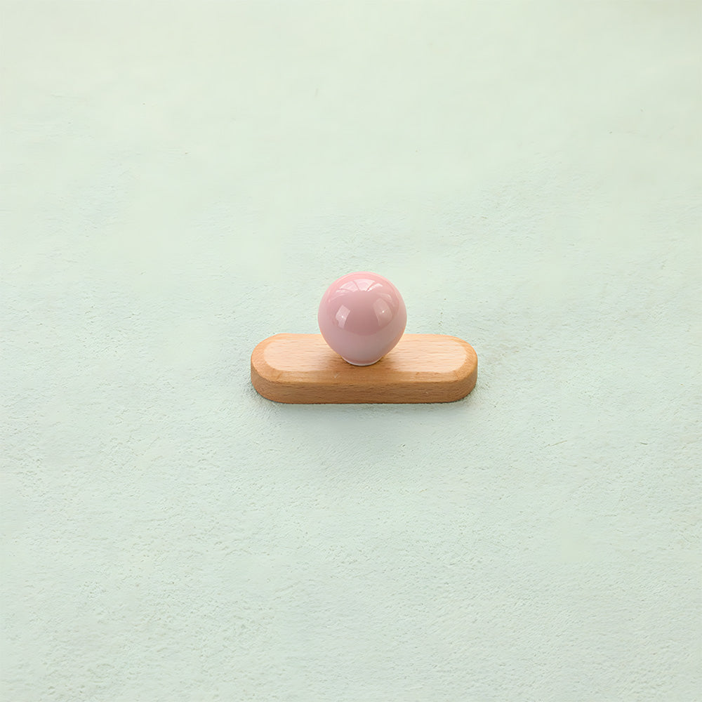 Playful Wooden Cabinet Handles with Sphere Ball Knobs