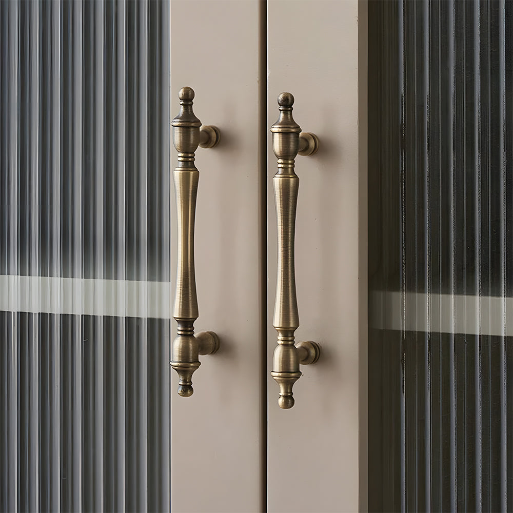 Vintage Brass Wardrobe Cabinet Door Handles
