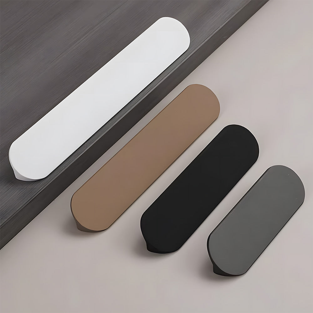 Elegant Round Corner Hidden Drawer Finger Edge Handles