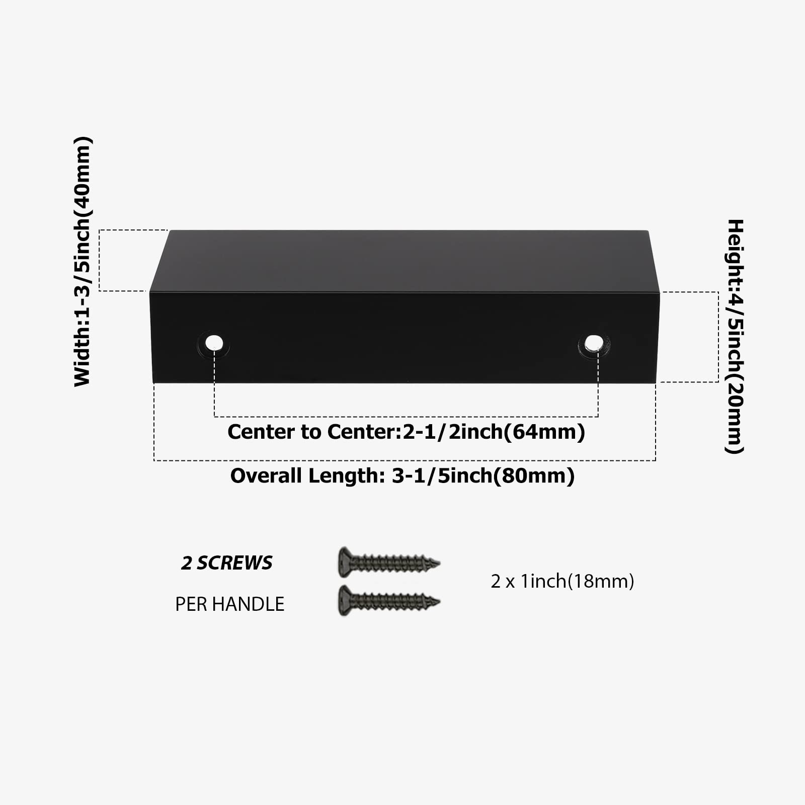 Aluminum Alloy Kitchen Drawer Edge Cabinet Handles