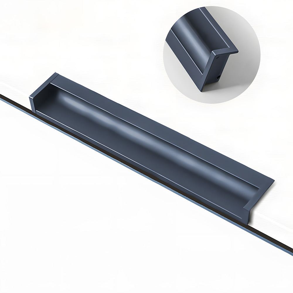 Minimalist Aluminum Alloy Hidden Kitchen Cupboard Finger Pulls