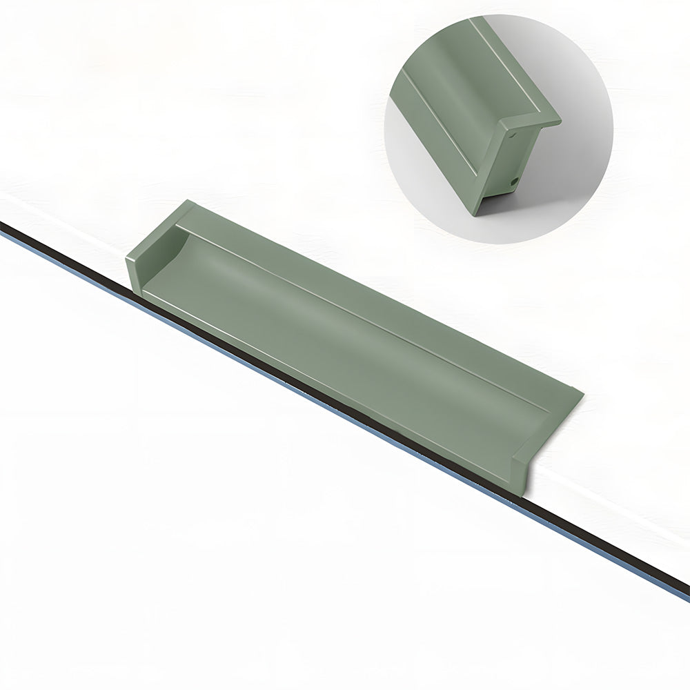Minimalist Aluminum Alloy Hidden Kitchen Cupboard Finger Pulls