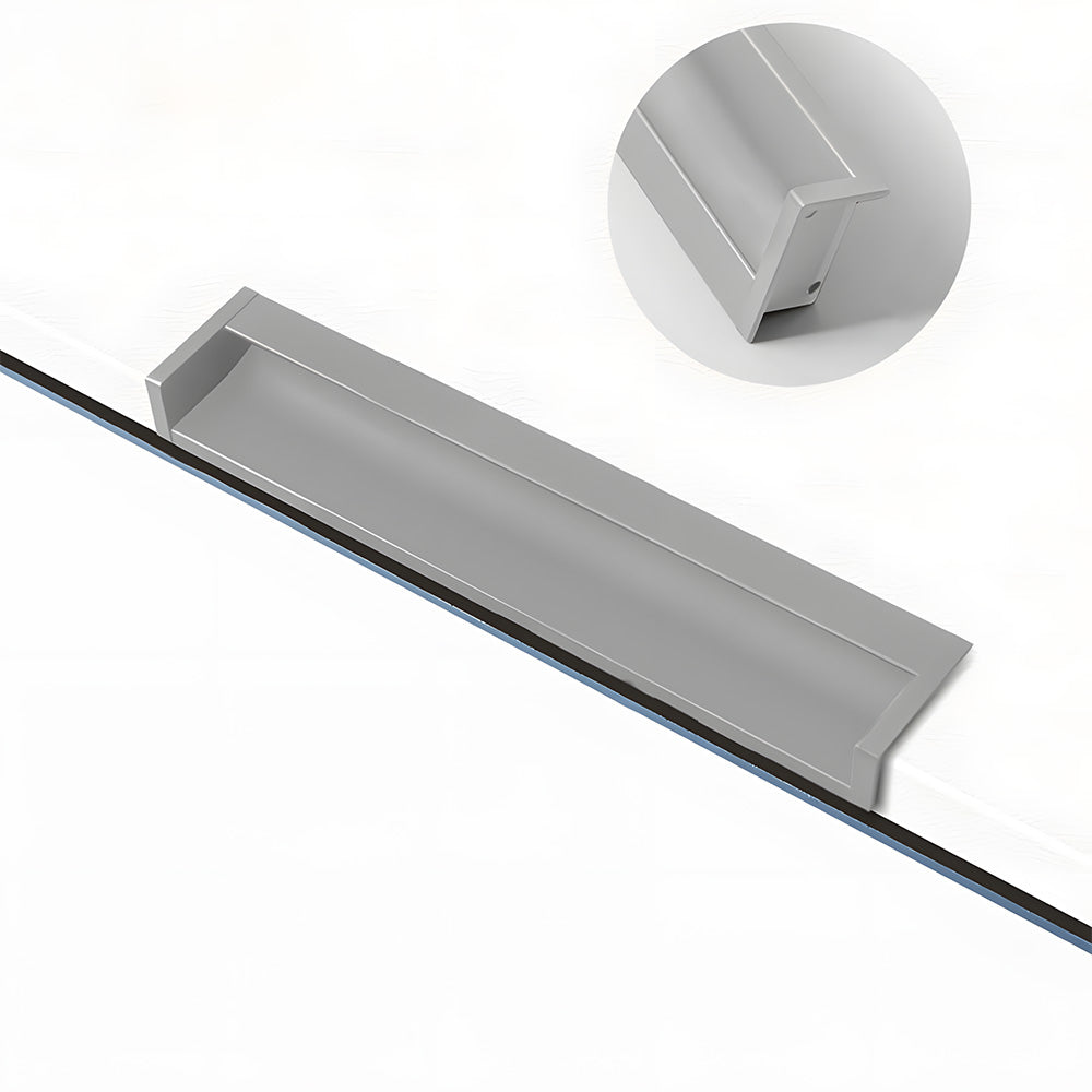 Minimalist Aluminum Alloy Hidden Kitchen Cupboard Finger Pulls
