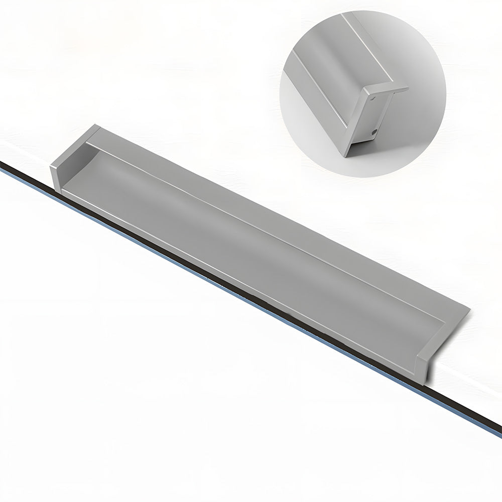 Minimalist Aluminum Alloy Hidden Kitchen Cupboard Finger Pulls