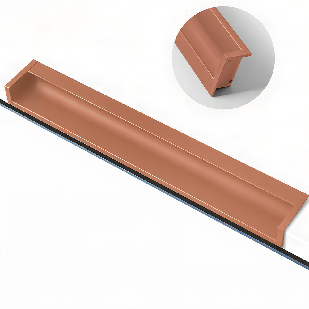 Minimalist Aluminum Alloy Hidden Kitchen Cupboard Finger Pulls