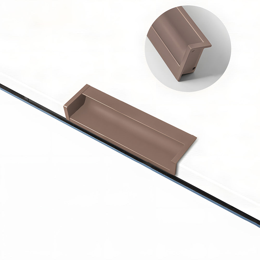 Minimalist Aluminum Alloy Hidden Kitchen Cupboard Finger Pulls