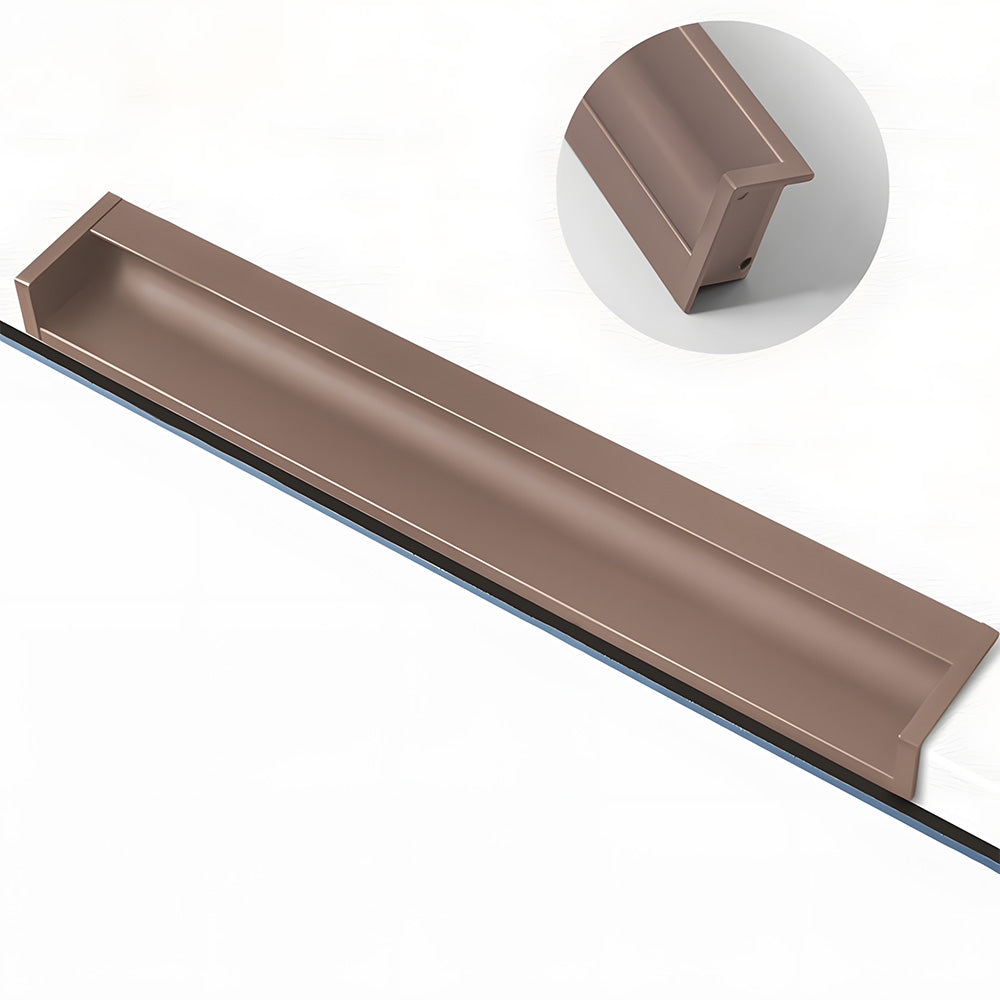 Minimalist Aluminum Alloy Hidden Kitchen Cupboard Finger Pulls