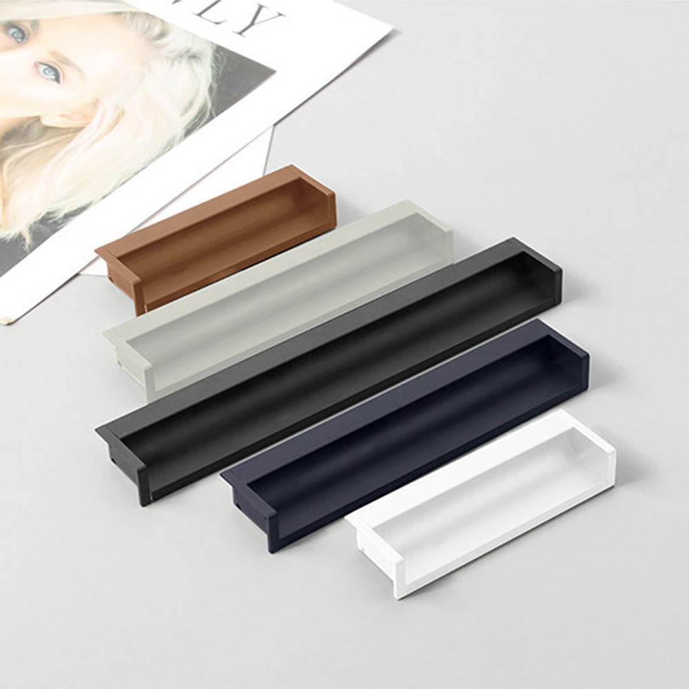 Minimalist Aluminum Alloy Hidden Kitchen Cupboard Finger Pulls