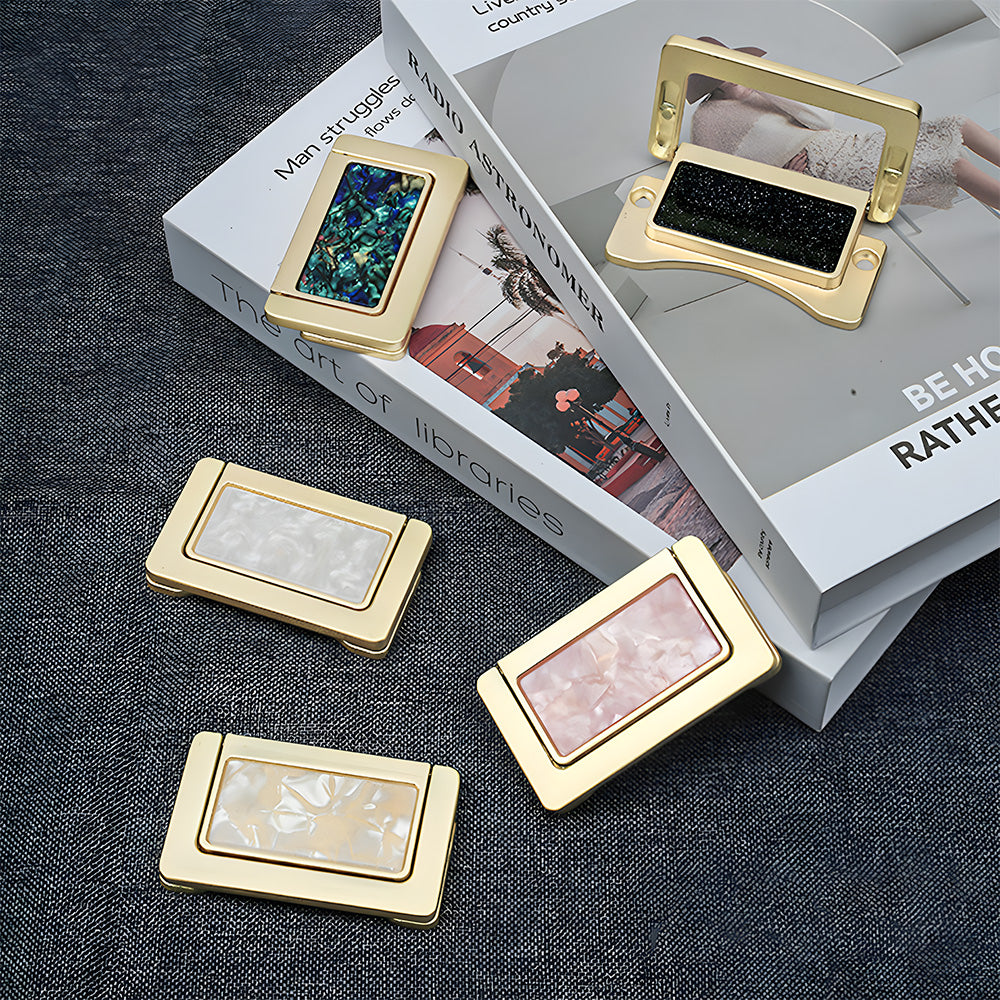 Invisible Shell Gold Ring Zinc Alloy Cabinet Drawer Handle