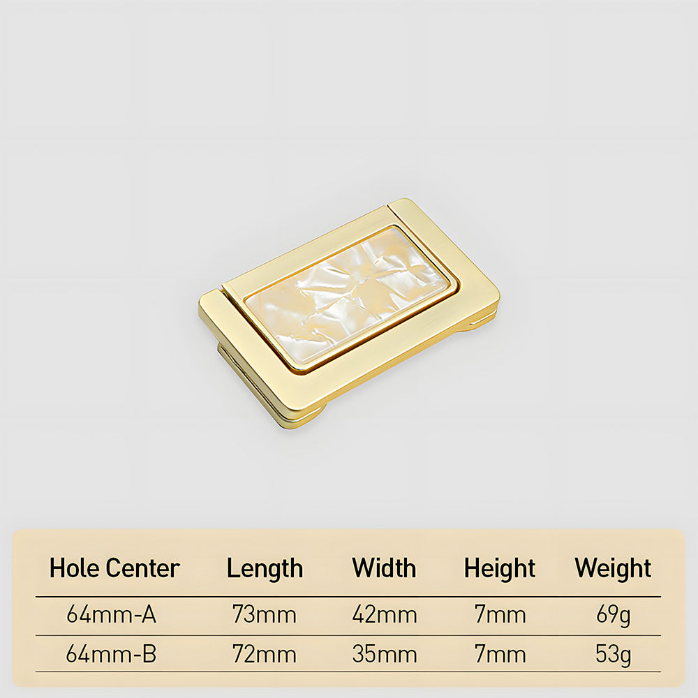 Invisible Shell Gold Ring Zinc Alloy Cabinet Drawer Handle
