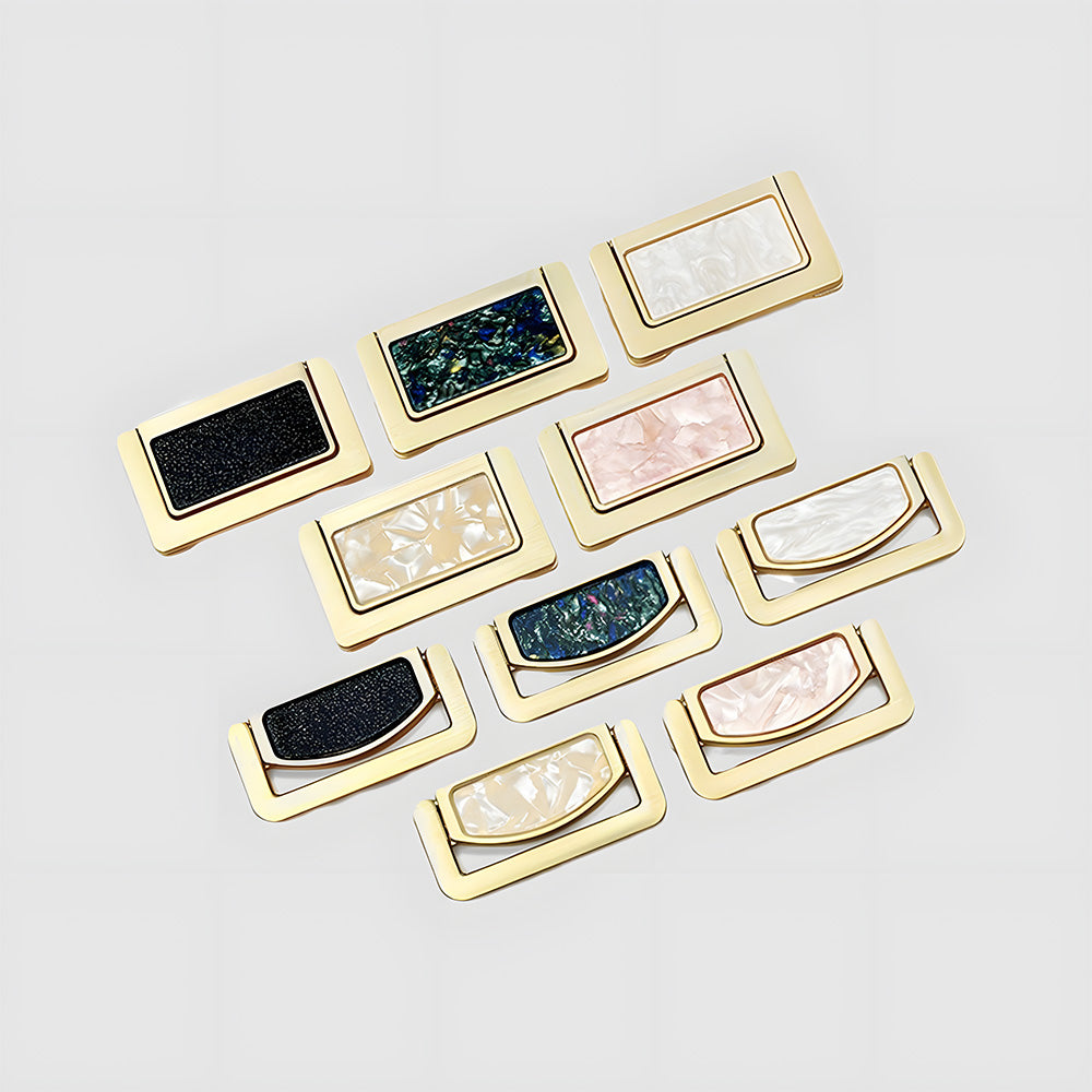 Invisible Shell Gold Ring Zinc Alloy Cabinet Drawer Handle