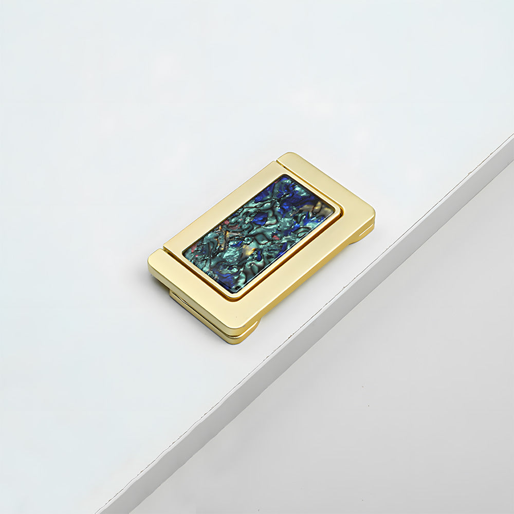 Invisible Shell Gold Ring Zinc Alloy Cabinet Drawer Handle