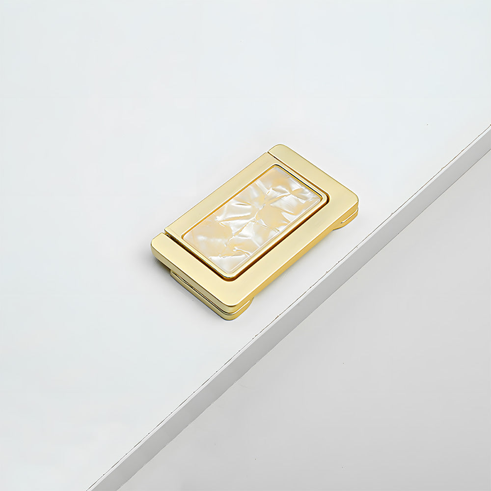 Invisible Shell Gold Ring Zinc Alloy Cabinet Drawer Handle