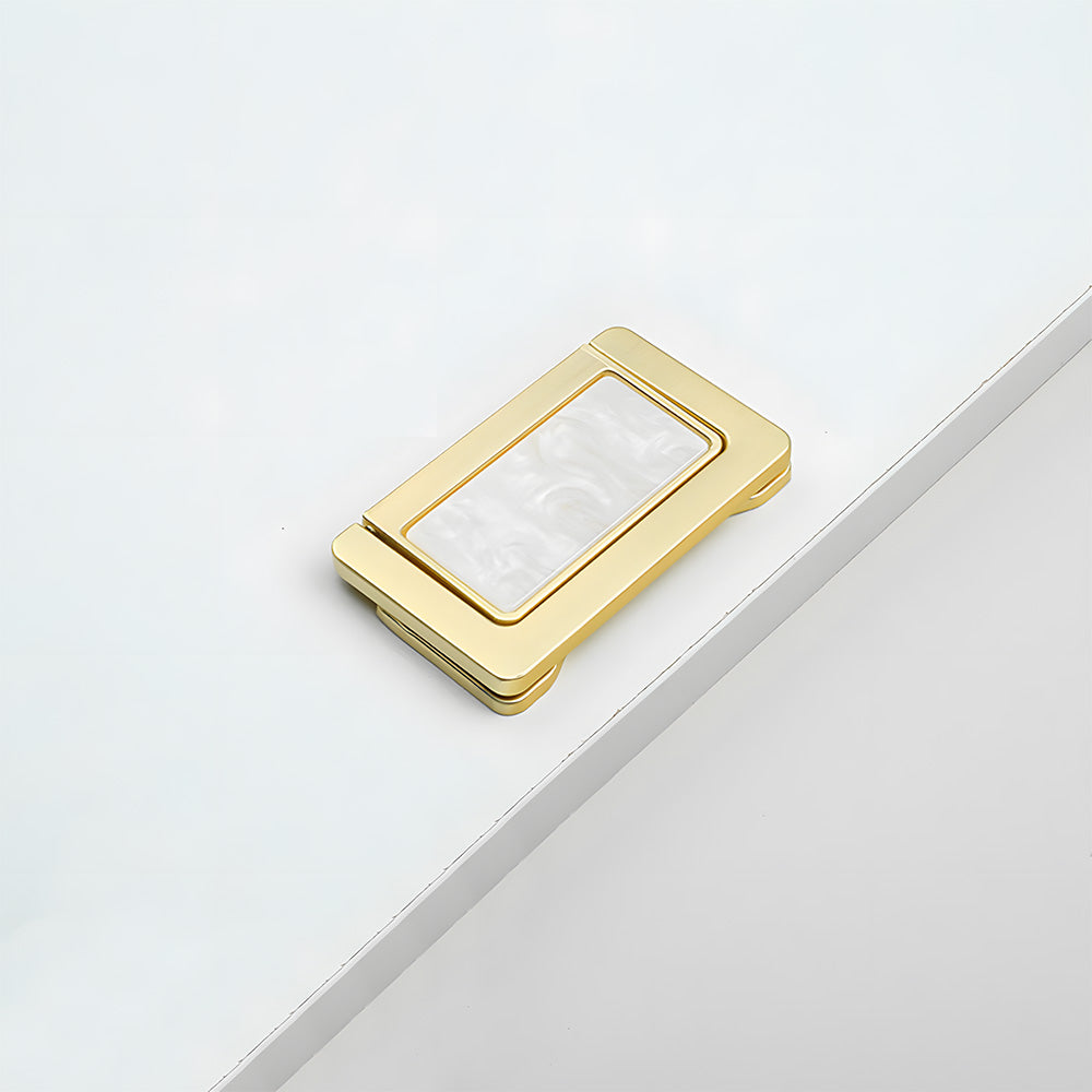 Invisible Shell Gold Ring Zinc Alloy Cabinet Drawer Handle