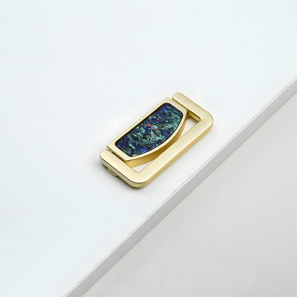 Invisible Shell Gold Ring Zinc Alloy Cabinet Drawer Handle