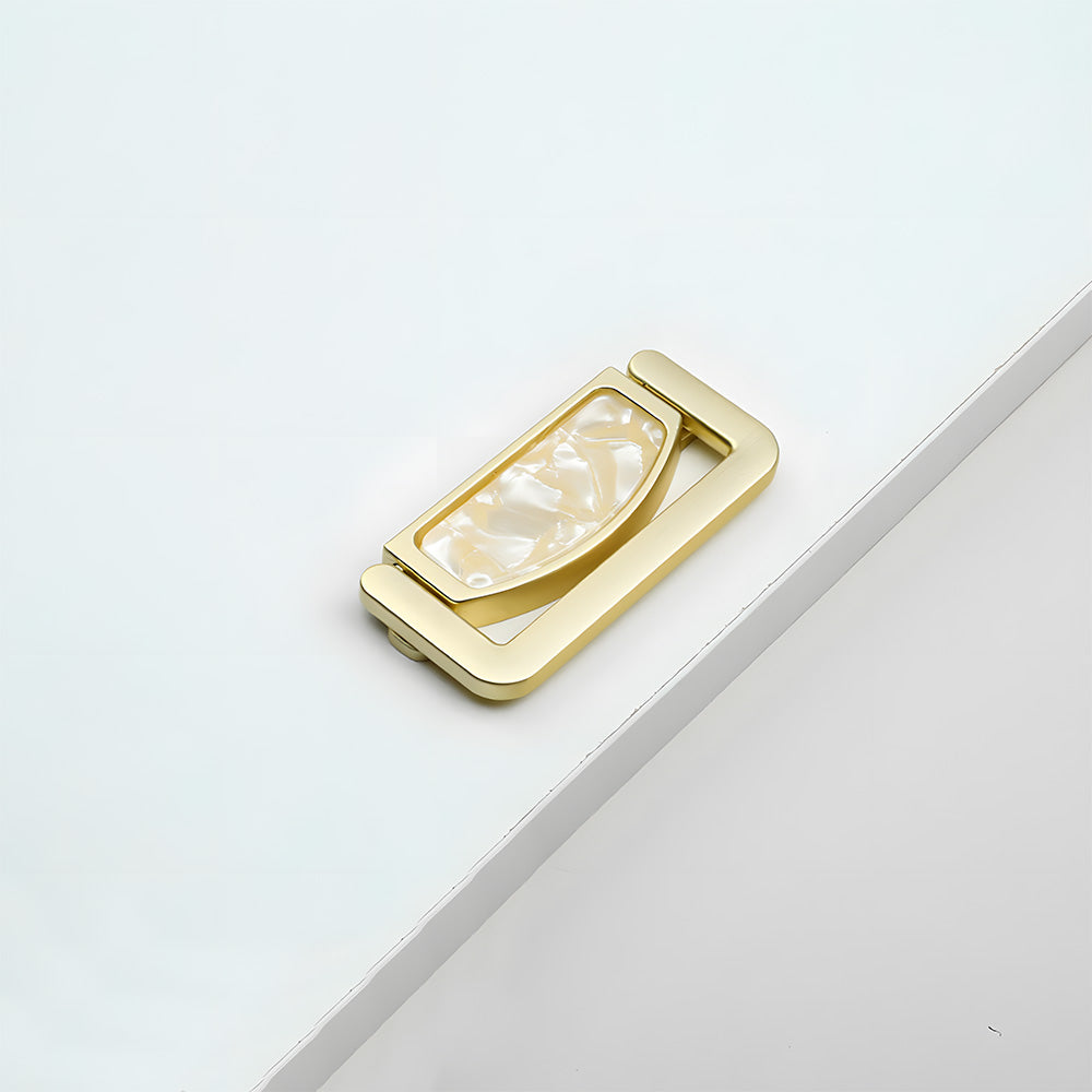 Invisible Shell Gold Ring Zinc Alloy Cabinet Drawer Handle