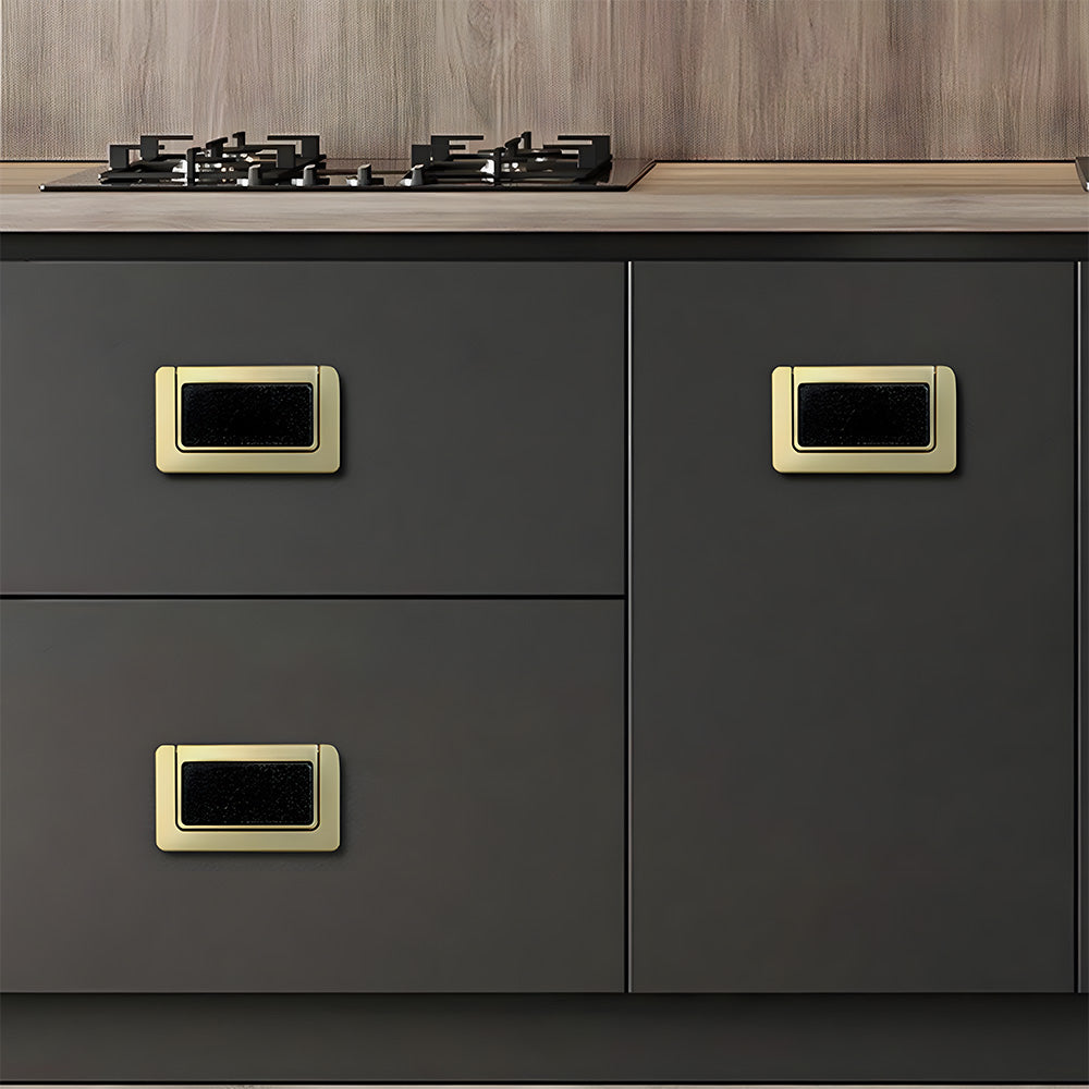 Invisible Shell Gold Ring Zinc Alloy Cabinet Drawer Handle