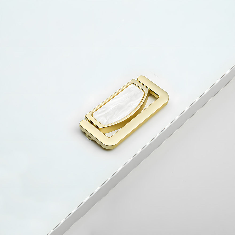 Invisible Shell Gold Ring Zinc Alloy Cabinet Drawer Handle