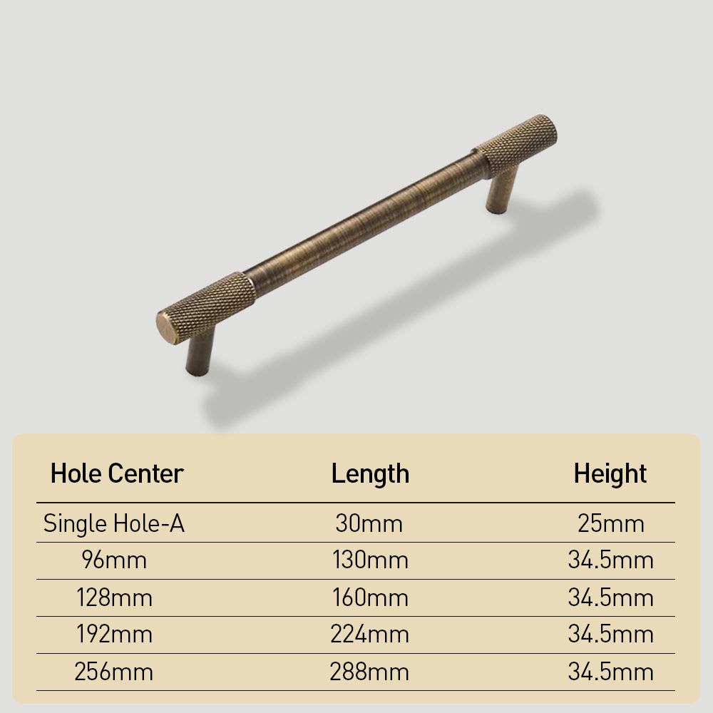 Gold Threaded Cabinet Handles