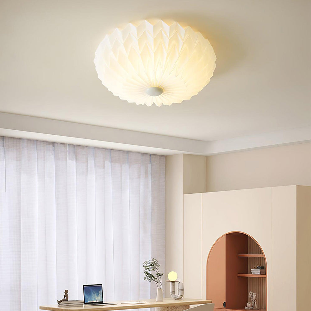 Creative Cloud Shape LED Pleated Origami Ceiling Light