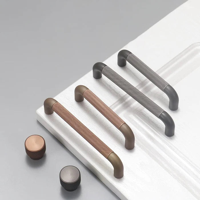 Long Cupboard Bar Knurled Handles