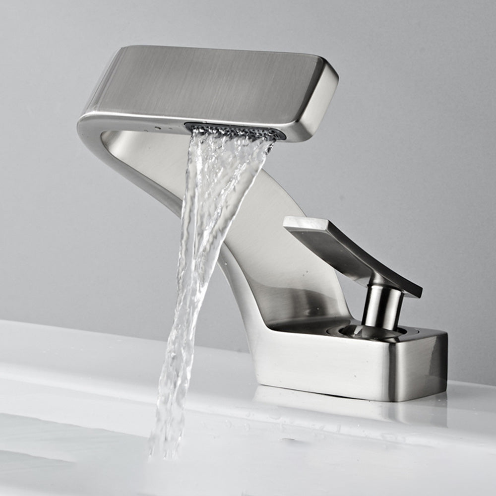 Modern Luxury Waterfall Mono Basin Mixer Tap