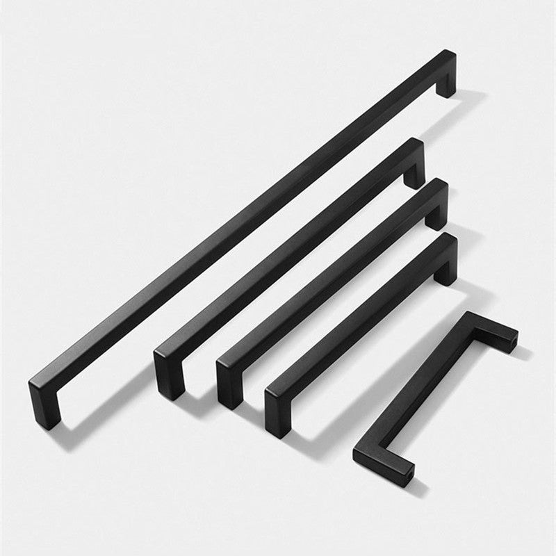 1 Pack Solid Brushed Satin Square Bar Pull Handles