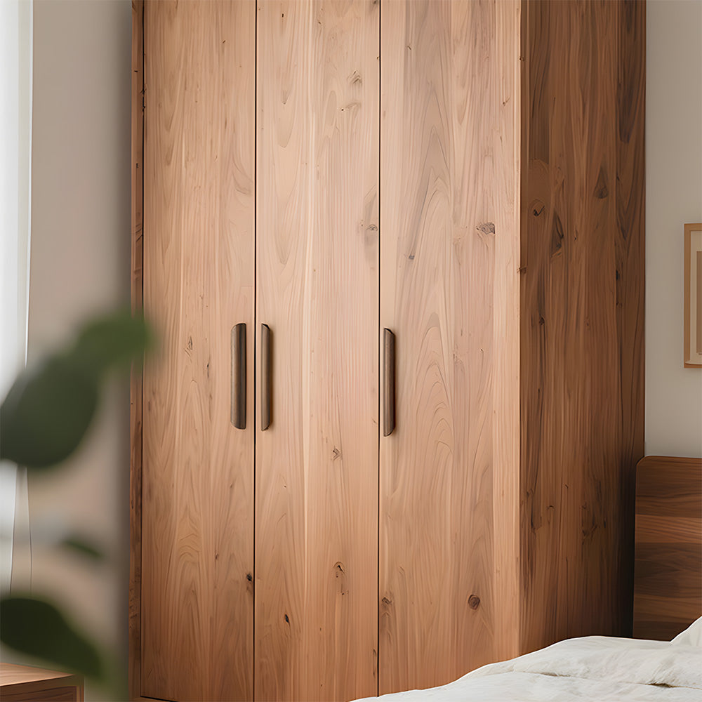 Minimalist Walnut Wood Finger Edge Cabinet Pulls