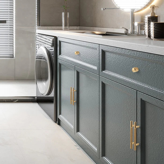 Aluminum Alloy Cabinet Doors Knurled Handles