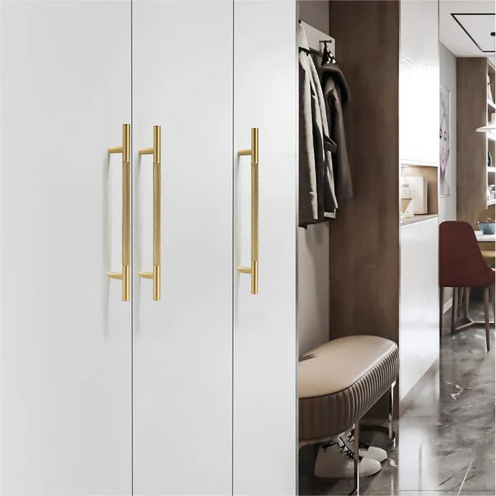Aluminum Alloy Cabinet Doors Knurled Handles