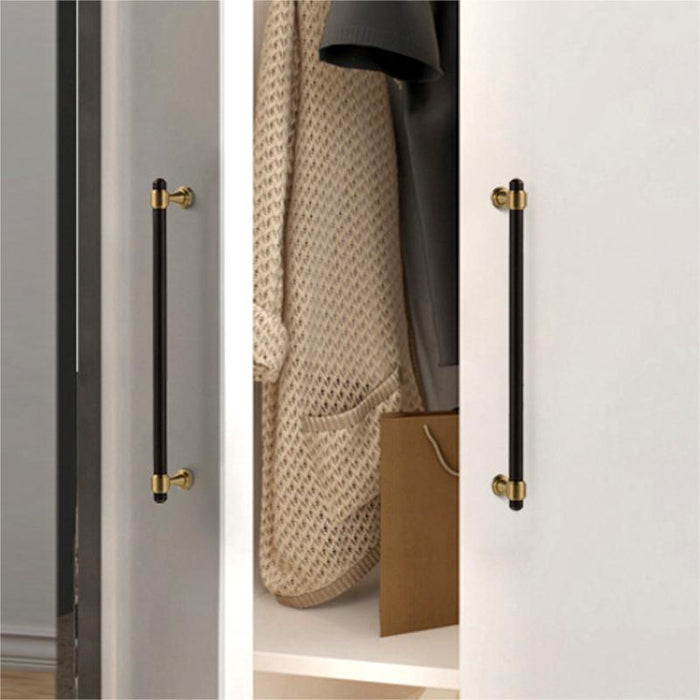 Gold&Black Drawer Kitchen Cupboard Handles
