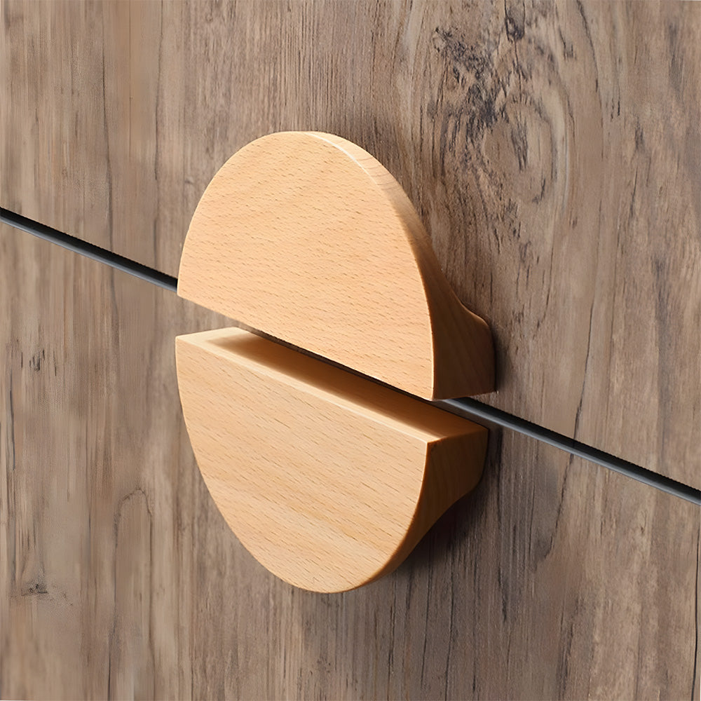 Modern Semi Circle Wood Kitchen Cabinet Handles