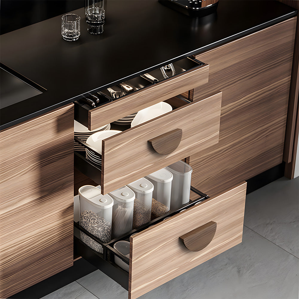 Modern Semi Circle Wood Kitchen Cabinet Handles