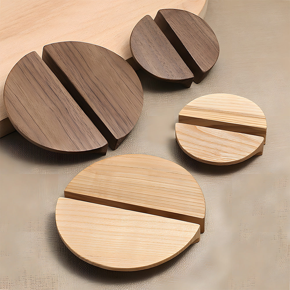 Modern Semi Circle Wood Kitchen Cabinet Handles