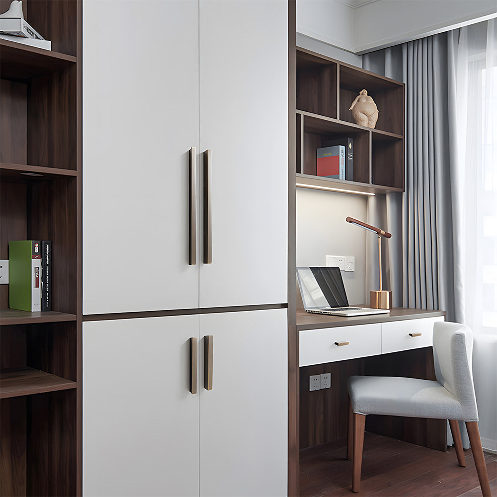 Modern L Type Solid Brass Cupboard Pulls