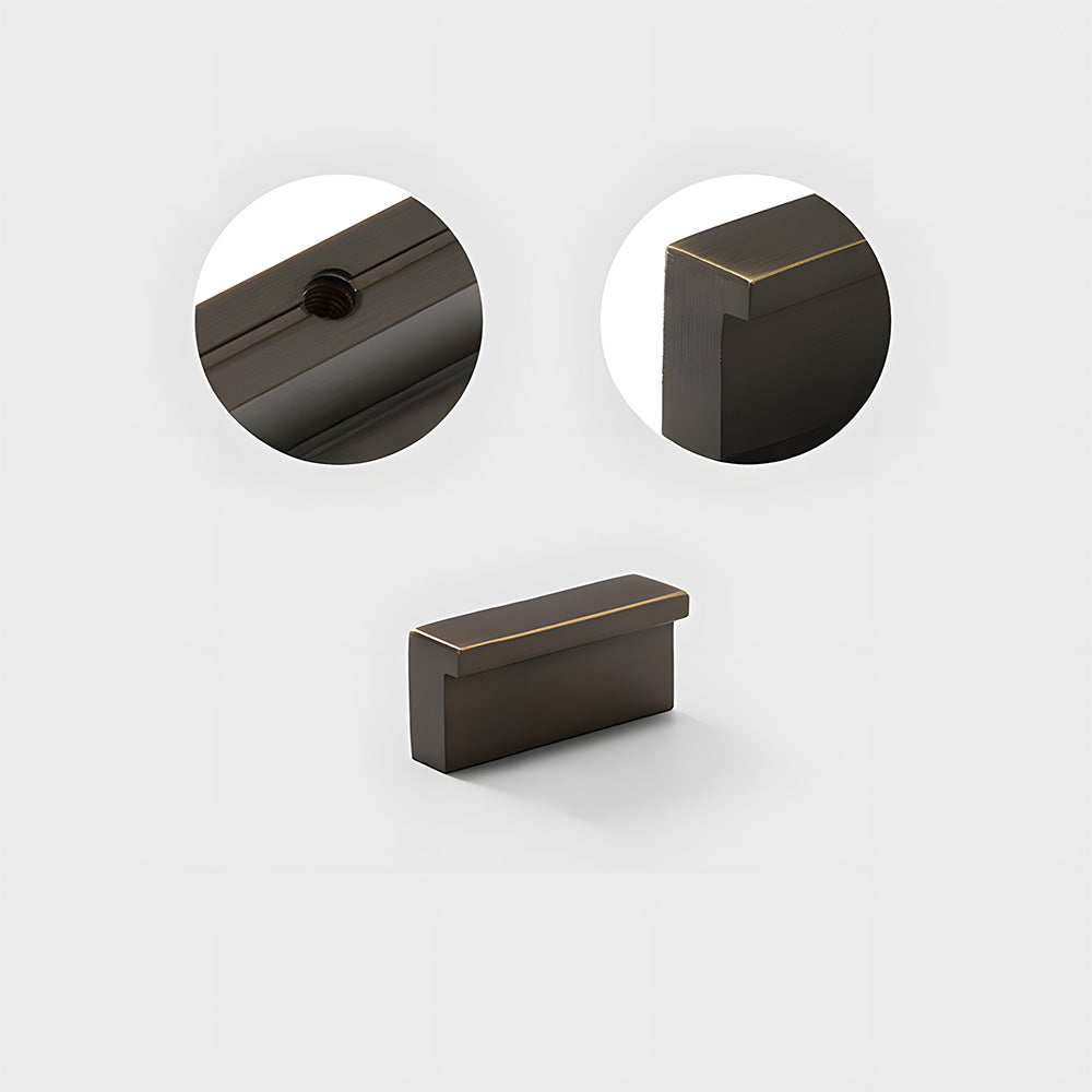 Modern L Type Solid Brass Cupboard Pulls