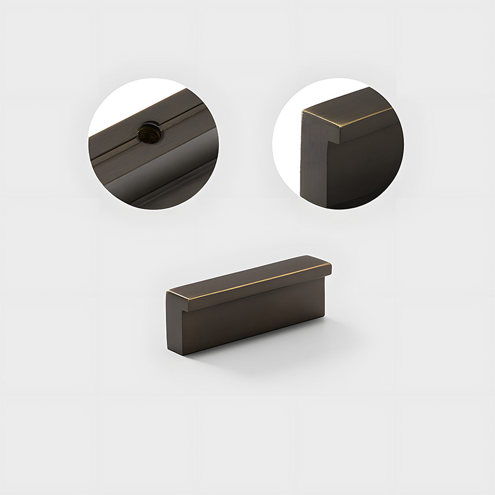 Modern L Type Solid Brass Cupboard Pulls